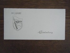 DDR Einladung Ministerium für Staatssicherheit BV Frankfurt (Oder) 30. JT MFS