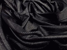 Wetlook Bandage Rippe Stretch Jersey Strick Kleid Stoff Pro Meter-schwarz