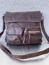 JOST Schultertasche Messenger echtes Leder braun mit Staubbeutel