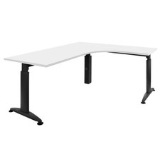 Winkelschreibtisch links - Eckschreibtisch - höhenverstellbar - 180 x 160 cm