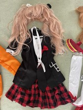 Anime Danganronpa Junko Enoshima Cosplay  KOMPLETT mit Perücke School Uniform
