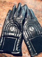 BeLstaff handschuhe GLOVES leaTHER blk unworn** WinTEr iCON piECE $$$ SMALL ****