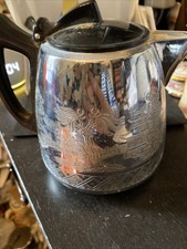 Vintage Swan Marke Weidenware dekorative Kaffeekanne