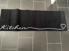 Küchenläufer waschbar  kitchen , schwarz, 50x150 cm, Polyamid