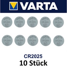 2025 Varta CR2025 Batterien Knopfzellen Knopfzelle Batterien MHD 2030 10 Stück