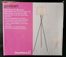 Designer Gooban Chrom Effekt Steh- & Tischlampe Doppelpack GEÖFFNET (Notizen lesen)