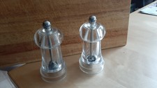 Peugeot Duo Toul, Pfeffermühle + Salzmühle, Gewürzmühlen Set, transparent, 12 cm