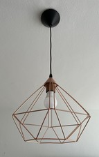 Lampe Leuchte Hängeleuchte Deckenlampe Bronze Diamant 30x30 Kabel 40