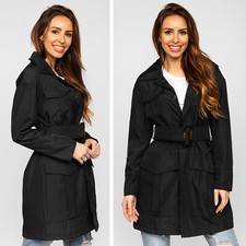 Mantel Coat Trenchcoat Jacke Langejacke Classic Elegant Leichter Damen BOLF Lang