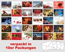 30 Weihnachtskarten mit Umschlag Set Grusskarten Weihnachten  #ABC