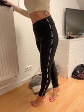 STRONGER Leggings Sport Hose Schwarz Damen Größe XS #12