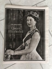 The Times Nachruf auf Königin Elisabeth II. Beilage von Freitag, 9. September 2022