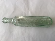 R A Barrett Ashton Under Lyne Werbeglas Gurkenflasche