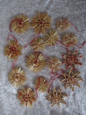 15 kleine Strohsterne 4-5 cm Handarbeit