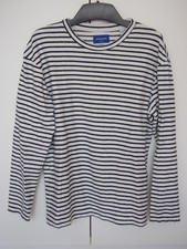 Jack & Jones Knit Sweater Herren Pullover Größe S Offwhite Schwarz gestreift