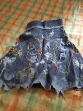 verspielter Filz Rock, Einzelanfertigung, Handarbeit