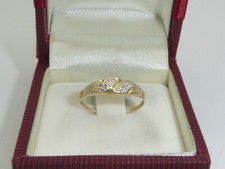 Goldring Diamant Ring 585 Gelbgold 14K Gold Verlobungsring RG 52 -16,5 mm 5489a