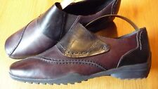 NEU Orig JANA Schuhe H braun 39 Loafer Echt Leder Top Profilsohle 5 1/2 Top Fuss