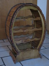 Weinregal - Weinfass - Holz / Metall - für 12 Flaschen - top Zustand