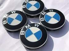 4x Original BMW 3er E36 E46 Rad Kappen Naben Deckel Emblem Felgen Wheels Cap
