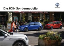 VW Join Sondermodelle Prospekt 2017 11/17 D Up Golf Touran Tiguan Sharan Caddy
