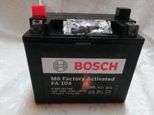 BOSCH Motorradbatterie 12V GEL YTX12-BS M6 FA104 10Ah 150A AGM wartungsfrei