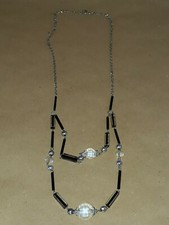 Kette Modeschmuck 80er 90er Kunststein Kunststoff