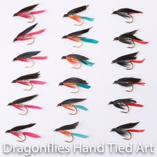 18 nass fliegen angeln silber metzger blutige butcher kingfisher butcher-libellen