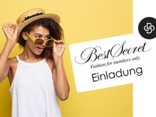 BEST SECRET • Einladung • kostenlose  Mitgliedschaft • DESIGNER OUTLET