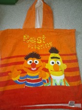 Poncho Badetuch Kinder Sesamstraße ? Frottee Badehandtuch Kapuze