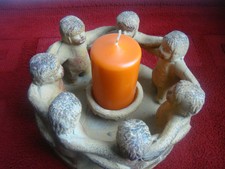 Weihnachtskranz Tonkinder, Kerzenhalter, Dekoration