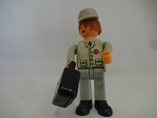 1990 - Feuerwehrübung - Sanitäter mit Koffer - Hellgrauer Aufkleber 