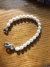 tiffany& Co. 1999 Perlenarmband Sterlingsilber Infinity Verschluss KEINE RESERVE!!!!