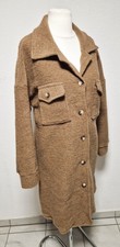 Mantel Kochwolle camel braun Hemdjacke Wolle Kurzmantel Gr. 36-42 S M L Neu
