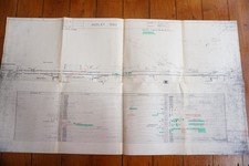 1978 Audley End Signalbox Eisenbahnplandiagramm östliche Region