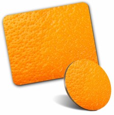 Maus Matte & Untersetzer Set-Orange Peel Skin Fruchtsaft Essen #45946
