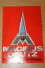 Magirus Deutz luftgekühlten Fahrzeuge Verkaufsprospekte 1980's?