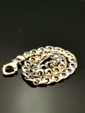 Wert 1700€ Handarbeit Meister massives Armband in 585 Gelb & Weißgold 11,5 Gramm