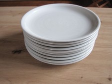 10 Speiseteller Thomas Rosenthal Trend weiß Rillendekor flache Teller Essteller