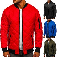 Bomberjacke Übergangsjacke Sportjacke Steppjacke Classic Herren BOLF Unifarben