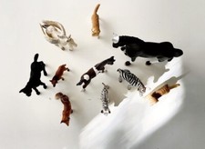 Spielfiguren Schleich Pferde Leopard Zebra Hund Fuchs Hyäne