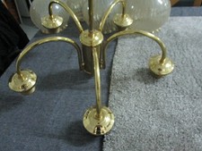 orig. 70 er Jahre Design Sputnik Hängeleuchte, Deckenleuchte Messing, top!!