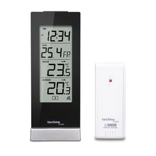 Technoline WS 9767 Wetterstation mit Funkuhr, Innen- und Außentemperaturanzeige