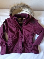 SUPERDRY Damen Parka Pop Zip Hooded Windbreaker Jacke lila Gr.  XL   40 - 42