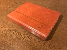 Leuchtturm Briefmarkenalbum  braun 48 weiße Seiten mit DDR Marken