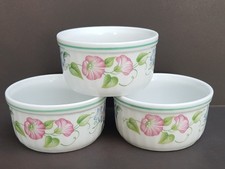 3 Royal Worcester "Englisch Garten" Backofen Geschirr ramkin Geschirr