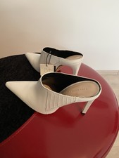 Zara High Heels  Sabots Pumps Neu  Gr 37 Stilettos Echtleder Made In spain