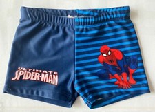 Badehose Spiderman blau Gr. 104 Zugband - gebraucht, gut-befriedigend 
