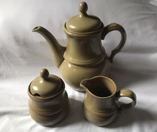 Keramik Kaffeekanne Zuckerdose Sahnegießer Goebel Tyrol Oeslauer Manufaktur