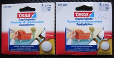 16 Stück Teppichgleiter von Tesa zum Schutz von Teppichböden, selbstklebend